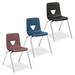 Lorell Stacking Classroom Chair Plastic/Metal in Blue | 40.4 H x 15.9 W x 18.7 D in | Wayfair LLR99891