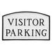 Montague Metal Products Inc. Visitor Parking Statement Garden Plaque Metal | 5.5 H x 9 W x 0.25 D in | Wayfair SP-19sm-W-WB