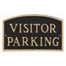 Montague Metal Products Inc. Visitor Parking Statement Garden Plaque Metal | 10 H x 15 W x 0.25 D in | Wayfair SP-19S-W-BG