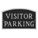 Montague Metal Products Inc. Visitor Parking Statement Garden Plaque Metal | 10 H x 15 W x 0.25 D in | Wayfair SP-19S-W-BS