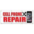 36 x96 CELL PHONE REPAIR BANNER SIGN apple lg htc samsung all brands iphone