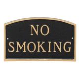 Montague Metal Products Inc. No Smoking Statement Garden Plaque Metal | 13 H x 21 W x 0.25 D in | Wayfair SP-9L-BG