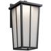 Amber Valley 17 1/4" High LED Black Outdoor Wall Light