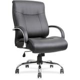 "Lorell Leather Deluxe Big/Tall Chair, 22.9 x 30.3 x 46.9, Black, LLR40206 | by CleanltSupply.com"