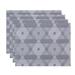 The Holiday Aisle® Star Light 4 Piece Placemat Set Polyester in Gray | 18 W x 14 D in | Wayfair HLDY1407 30624882