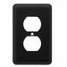 Franklin Brass Stamped Round 1-Gang Duplex Outlet Wall Plate in White | 4.88 H x 3.14 W x 0.21 D in | Wayfair W10249V-W-C