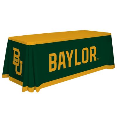 "Green/Yellow Baylor Bears 6' Table Cloth"
