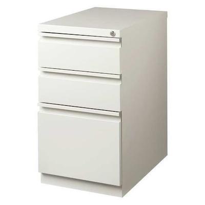 HIRSH 18576 15" W 3 Drawer Desk Pedestal, Light Gray