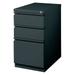 HIRSH 19322 15" W 3 Drawer Desk Pedestal, Charcoal