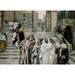 Disciples Admire the Buildings of the Temple James Tissot (1836-1902 French) Poster Print (18 x 24)