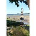 Cohasset Gifts & Garden Tempo Lighthouse w/ Bonefish Bell Wood in Brown | 50 H x 7 W x 7 D in | Wayfair 585B
