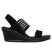 Skechers Women's Rumblers - Sci Fi Sandals | Size 7.0 | Black | Synthetic/Textile | Vegan