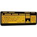 Adesso Luminous Keyboard - Black/Yellow - AKB-132UY