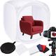 60''/150cm Photo Studio Shooting Tent Light Cube Diffusion Soft Box Kit with 4 Colours Backdrops, Large Lightbox Photo Box Studio Shooting Tent for Product Photography