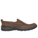 Skechers Men's Relaxed Fit: Superior - Gains Loafer Shoes | Size 11.0 Extra Wide | Brown | Leather/Textile