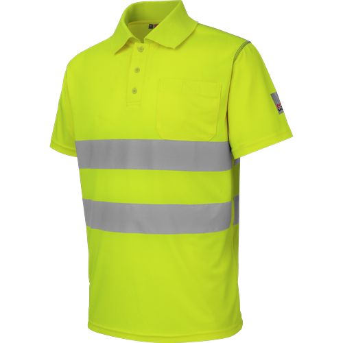Polo de travail Würth MODYF haute-visibilité LUMEN jaune