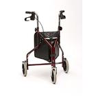 Tri Wheel Walker Folding 3 Wheeled Walking Aid Red By Drive Medical
