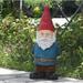 Hi-Line Gift Ltd. Bobblehead Gnome w/ Hands at the Back Statue in Blue/Brown/Red | 34 H x 12 W x 15 D in | Wayfair 75616-A