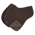 LeMieux Close Contact Cotton Half Square Saddle Pad - Saddle Pads for Horses - Equestrian Riding Equipment and Accessories (Brown - Large)
