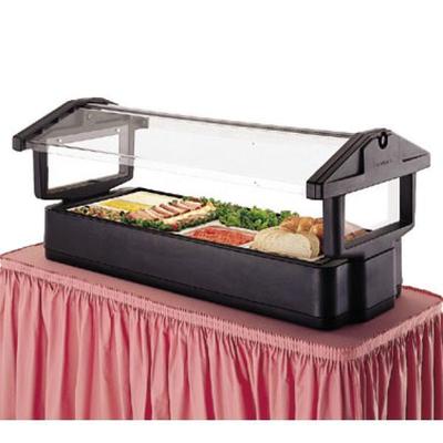 Cambro Tabletop Salad Bar with Breathguard Navy Blue, 72-1/2x33-1/4x27