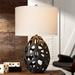 Pacific Coast Lighting Luna 30" Matte Black Openwork Modern Table Lamp