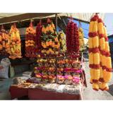 Garlands for sale outside of the Chamunda Devi Temple Padar Kangra District Himachal Pradesh India Poster (12 x 36)