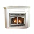 Empire EMBC3SW Standard Corner Cabinet Mantel with Base White