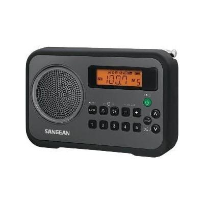 Sangean AM FM Clock Digital Radio Blk AM FM Clock Digital Radio Blk
