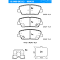 ATE Bremsbeläge mit Zubehör hinten (13.0460-5633.2) für KIA Sorento II Hyundai