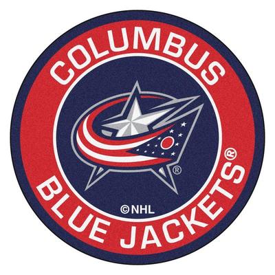 FanMats Contemporary Indoor/Outdoor Accent Rug: FANMATS Rugs NHL Columbus Blue Jackets Red 2 ft. 3 i
