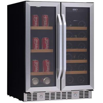 EdgeStar Cwb1760fd 24-inch Built-in Wine And Beverage Cooler With French Doors
