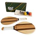 Salt on Wood Frescobol Rackets | Beach-Tennis at its best! (Yellow)