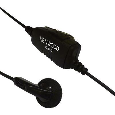 Kenwood Protalk Earbud (black) 48 Inch L, Plastic. Model: KHS-33 20PF32