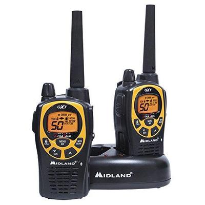 Midland Consumer Radio GXT1030VP4 36-Mile 50-Channel GMRS Two-Way Radio (Black/Yellow)
