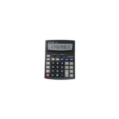 Victor - 12-Digit Desktop Calc,w/ Cost/Margin,6"x7-3/4"x1-1/4",GY, Sold as 1 Each, VCT 1190