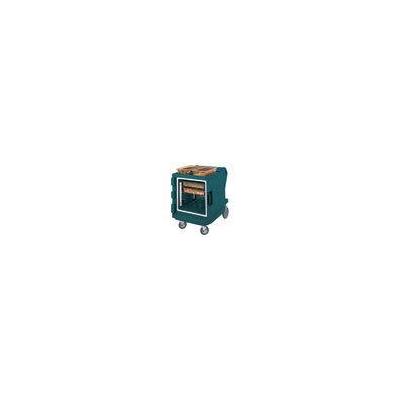 Cambro Camtherm 120V Hot Cart with Fahrenheit Thermostat Granite Green, 30-1/2x42x42-3/8