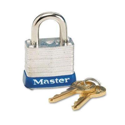 Master Lock Four-Pin Tumbler Lock 1-1/8" Wide Two Keys