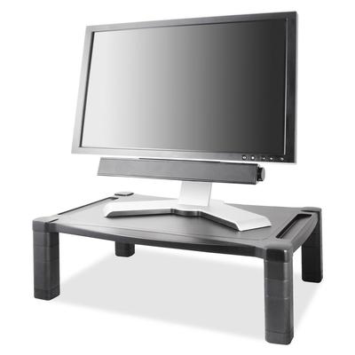 Kantek Monitor Riser (50.00 lb - Black - Desk Mountable)