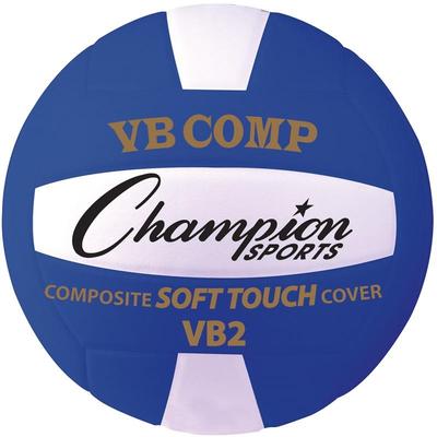 Champion Sports VB2BL VB Pro Comp Official Size and Weight Volleyball in Red and White VB2BL