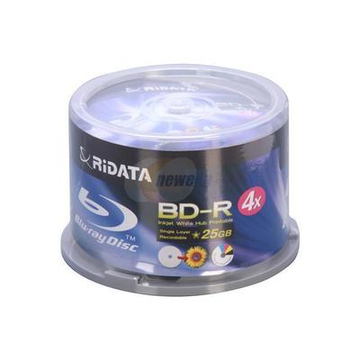 RiDATA Ritek Ridata BDR-254-RDIWN-CB50 Blu-ray 4X Media 25GB 50 Pack