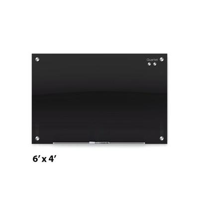 Quartet Infinity Magnetic Glass Marker Board 72 x 48 Black