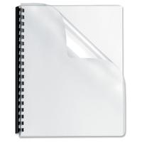 Fellowes Transparent PVC Covers - Oversize, 100 pack (11.3" Height x 8.8" Width x 0" Depth - Clear -