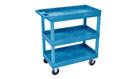 Luxor Luxor Ec111hd-bu High Capacity 3-shelf Blue Tub Cart