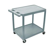 Luxor Luxor He38-G 2-Shelf Utility Cart