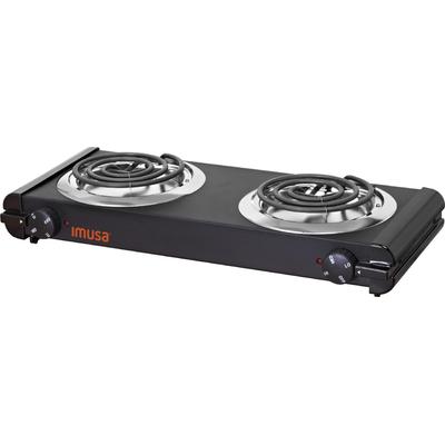 IMUSA Electric Double Burner 1500W Black