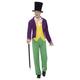 Smiffys Officially Licensed Roald Dahl Willy Wonka Costume, Multicolor, M - Size 38"-40"