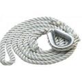 Buccaneer Anchor Line Twisted Nylon - White - 3/8 X 100 20-21000