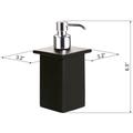 Gedy by Nameeks Minnesota Soap Dispenser Porcelain in Black | 6.3 H x 3.1 W x 3.1 D in | Wayfair Gedy 6655-29