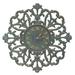 Whitehall Products Filigree Silhouette Wall Clock Metal in Gray/Brown | 21 H x 21 W x 1.25 D in | Wayfair 01226