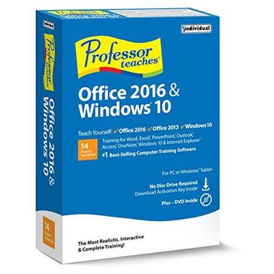 Individual Software PROFESSOR TEACHES OFFICE & WINDOWS 10